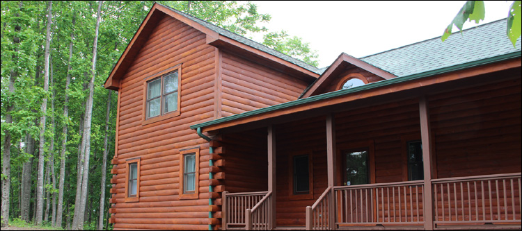 Log Home Staining in Huron, Ohio